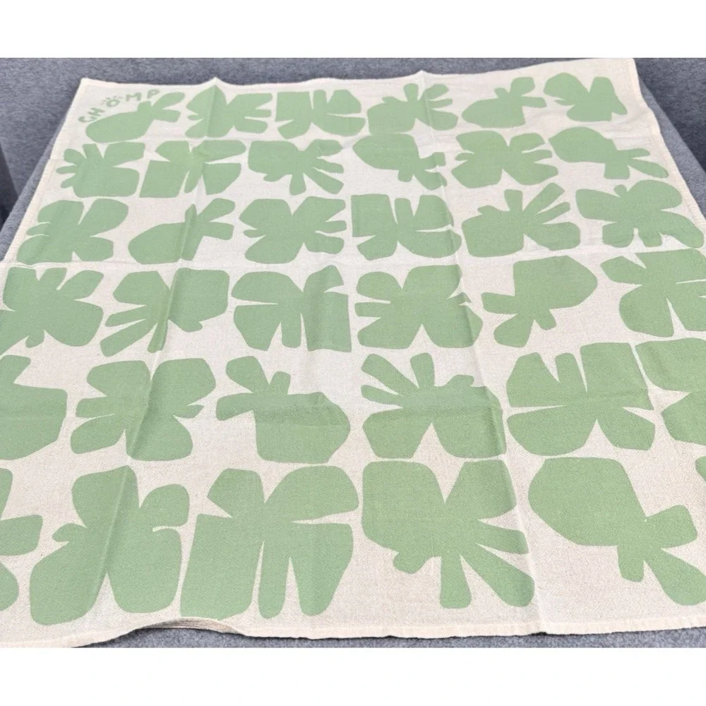 CHOMP Mid Century Modern Floral Kitchen Tea Towels‎ Set 2 Linen Cotton MCM